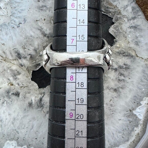 Sterling Silver Intertwined Balls Pattern Fashion Ring For Women,Taxco Mexico - Picture 10 of 10